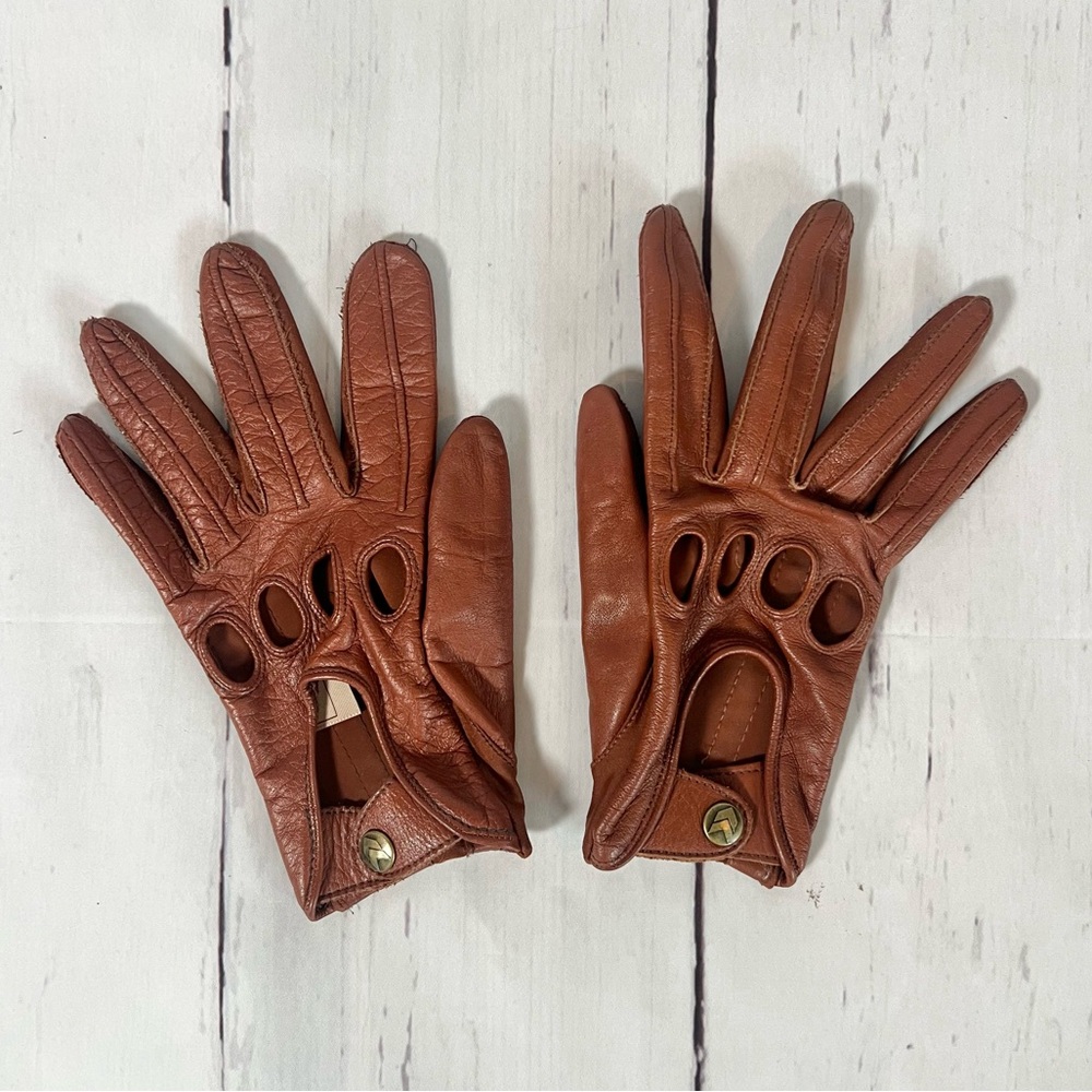 Vintage Isotoner Leather Driving Gloves